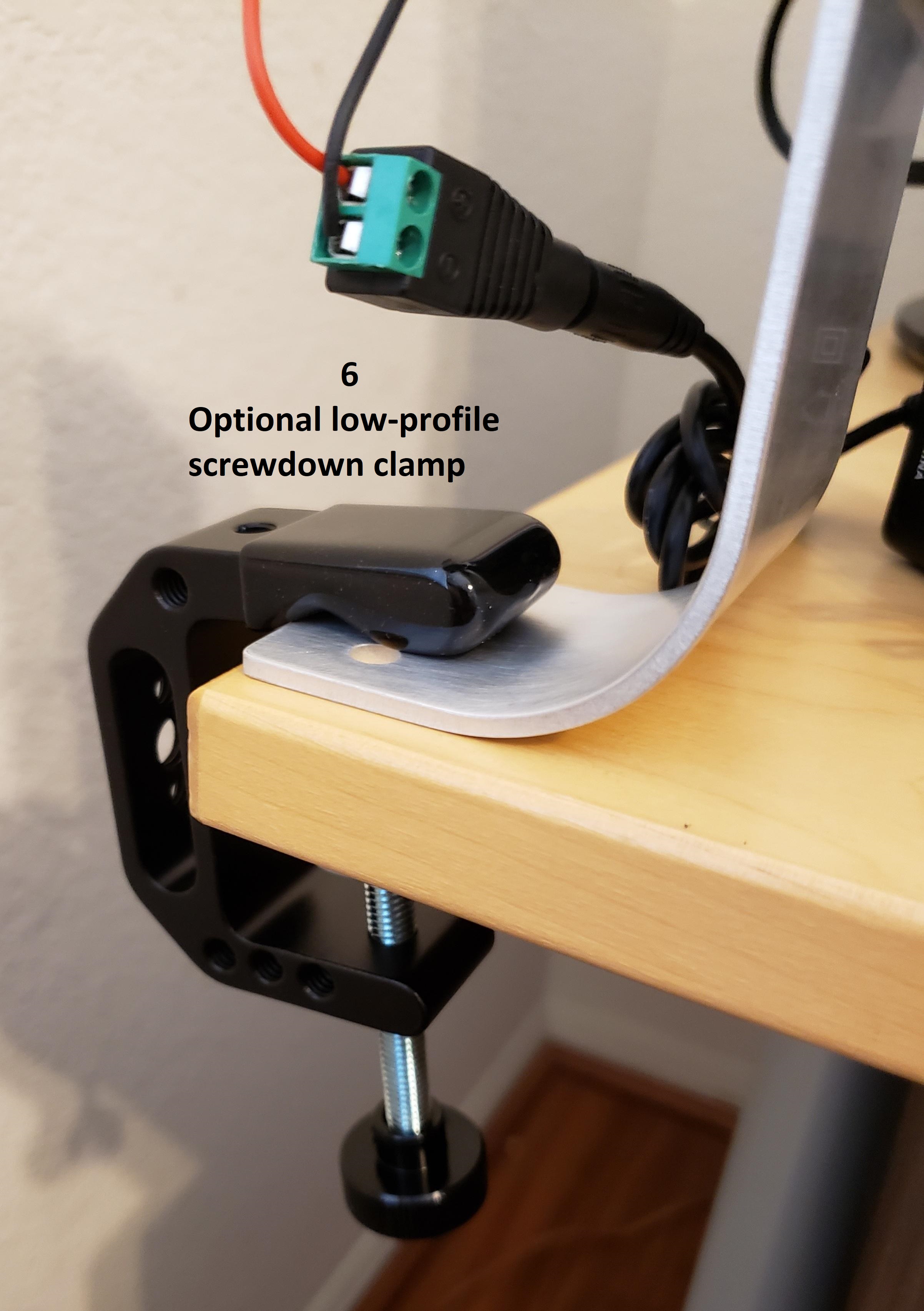 Low-profile clamp option