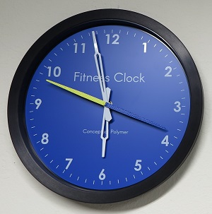 Blue Fitness Clock